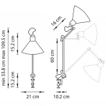 Офисная настольная лампа на струбцине Lightstar Loft 765927 (220V, выключатель)