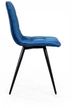 Стул UNO, бархат синий 29 / чёрный конус Top Concept UNO 74696
