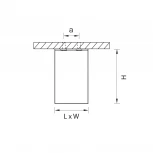 Накладной точечный светильник Lightstar Rullo 216337 (220V, куб)