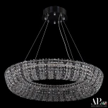 Подвесная люстра светодиодная APL LED Sicilia SH502.0.60.R.Ni.4000.Clear.731 (220V, хрусталь, на тросе, круглые)