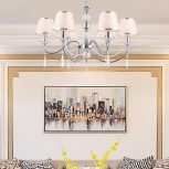 Подвесная люстра Arte Milano AM342109 342109/6 CR+LWT (220V, подвески, на цепи)