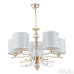 Подвесная люстра Arte Milano Florentia-2097 302097/5 Wh/Gd (220V, на цепи)
