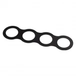 Рамка для четырех встраиваемых светильников Novotech Metis, овал, черный