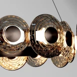 Подвесная люстра Favourite Claros 4642-16P (LED, 220V, на тросе, круглые)