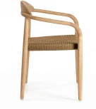 Стул уличный La Forma (ex Julia Grup) Nina (Бежевый/ Веревка,Эвкалипт,Акация,Дерево)