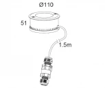 Встраиваемый светильник уличный светодиодный IP67 Oasis Light W7042A