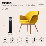 Наземный светильник Maytoni Unter den Linden O578FL-01B (220V, IP54)