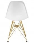 Стул обеденный DSR (ножки золотые, цвет белый (W-02))