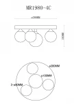 Потолочная люстра MyFar Cross MR1980-4C (220V)