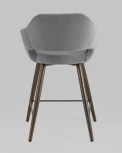 Стул полубарный Stool Group Саймон велюр тёмно-серый УТ000025168
