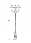 Наземный фонарь Oasis Light 84309c B Bl (220V, IP44)