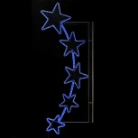 Светодиодная Консоль "Пять Звезд" 90 x 200 см, Синяя, 220В Laitcom SKL4-220B (IP65)