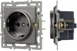 Механизм электрической розетки SCT-GP-MEU-PL-GR (250V, 16A) (Arlight) 043741