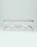 Журнальный стол Stool Group 120*60 ИНСИГНИЯ серебро УТ000001504