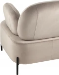 Кресло Stool Group Кэнди с подлокотниками велюр серо-бежевый УТ000035879