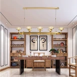 Подвесная люстра Lotos Long 8 ImperiumLoft Lotos-Long01 (140839-26) (220V, на тросе)