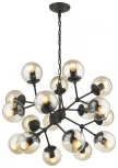 Подвесная большая люстра Wertmark Bolita WE236.18.023 (220V, на цепи, шарики, молекулы)