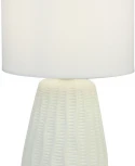 Настольная лампа Escada Hellas 10202/L White 1х40Вт Е14, керамика/ткань, белый