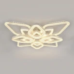 Потолочная люстра светодиодная с таймером Escada Sedna 10280/8LED 150Вт, с ПДУ, металл/акрил, белый (220V)