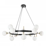 Подвесная люстра MyFar Robert MR2331-12P (220V, на тросе, шарики, круглые)