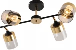 Потолочная люстра на штанге Reluce 01555-3.3-04B BK+FGD (220V)