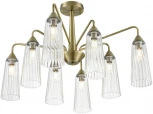 Потолочная люстра на штанге Lumion Doliana 6584/8C бронза/прозрачный, металл/стекло E14 8*40W 220V