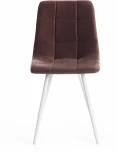 Стул CHILLY (mod. 7095-1) ткань/металл, 45x53х88 см, высота до сиденья 50 коричневый barkhat 12/белый Tetchair 17242