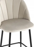 Стул полубарный Stool Group Логан велюр бежевый УТ000035469