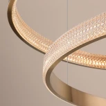 Подвесной светильник Eurosvet Posh 90175/5 (регулировка яркости, LED, 220V, пульт управления, на тросе, кольцо)