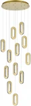 Подвесной светильник каскадный ST Luce Allungo SL6506.203.12 Золотистый/Золотистый, Прозрачный LED 12*9W (220V, на проводе)