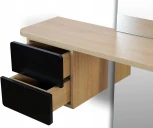 Зеркало Mede с подсветкой ОГОГО (арт.798827), (ЛДСП,Зеркало/Черный,Дуб Корбридж)