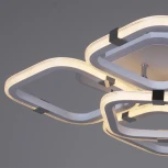 Потолочная люстра светодиодная на штанге Reluce 06321-3.3-05 WH+CR (RGB) (220V, пульт управления)