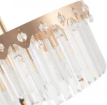 Потолочная люстра хрустальная на штанге Arte Milano Sorrento-8909 378909/8/300/580 GD (220V)