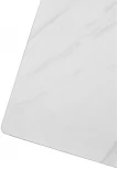 Стол VASTO 180 MARBLES KL-99 Белый мрамор матовый, итальянская керамика/ черный каркас М-City