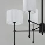 Потолочная люстра Wi-Fi на штанге Eurosvet Notturno 60162/6 черный (220V, управление смартфоном, голосовое управление, умный дом - Minimir Home, Алиса, Маруся, Салют)