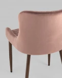 Стул Stool Group Ститч Хани велюр пыльно-розовый ножки дерево УТ000031317