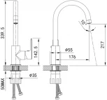 Смеситель IDDIS Cuba CUBSBFJi05 для кухонной мойки
