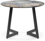 Стеклянный стол Woodville Алингсос 100(140)х100х76 магеллан / черный 532385