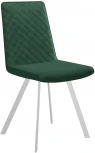 Стул 202 В10 GREEN, ножки белые Dikline 00-00062055