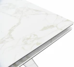 Стол Монако, Керамогранит, Черный матовый муар/Calacata vaglioro, Аврора