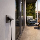 Розетка с заземлением с защит. крышкой и шторками (графит рифленый) Werkel W1171204 (a069599)