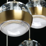 Подвесной светильник DeMarkt Капелия 730010809 (LED, 220V, пульт управления, на проводе, шарики)