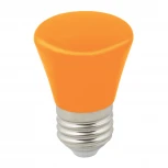 Лампочка светодиодная конус оранжевая E27 1W Volpe LED-D45-1W/ORANGE/E27/FR/С BELL
