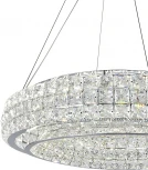 Подвесной светильник (12044/B/1P Chrome) Indigo Valore V000101L (LED, 220V, хрусталь, на тросе, круглые)