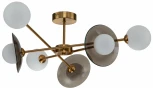 Люстра потолочная на штанге Jazz V000163 (11020/6C Brass)