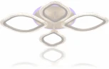 Люстра потолочная светодиодная Bubble 10251/4 LED*70+5W White (регулировка яркости, 220V, пульт управления, цветы)