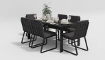 Обеденная группа Gardenini Malia (Алюминий,Ткань/Темно-серый,Антрацит) DMLA.010518.C2