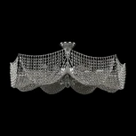 Потолочная большая люстра Bohemia 7708 77081/95 Ni (220V, хрусталь, круглые)