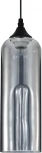 Подвесной светильник Escada Yumbilla 2110/1S Smoke 1х40Вт Е27, металл/стекло, черный, дымчатый плафон (220V, на проводе, круглые)