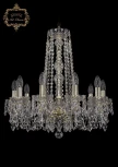 Подвесная люстра Art Classic 11.23 11.23.10.200.h-59.Gd.Dr (220V, хрусталь, на цепи, подсвечник, свеча)